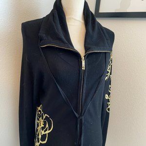 Cache Zip Front Sweater Jacket